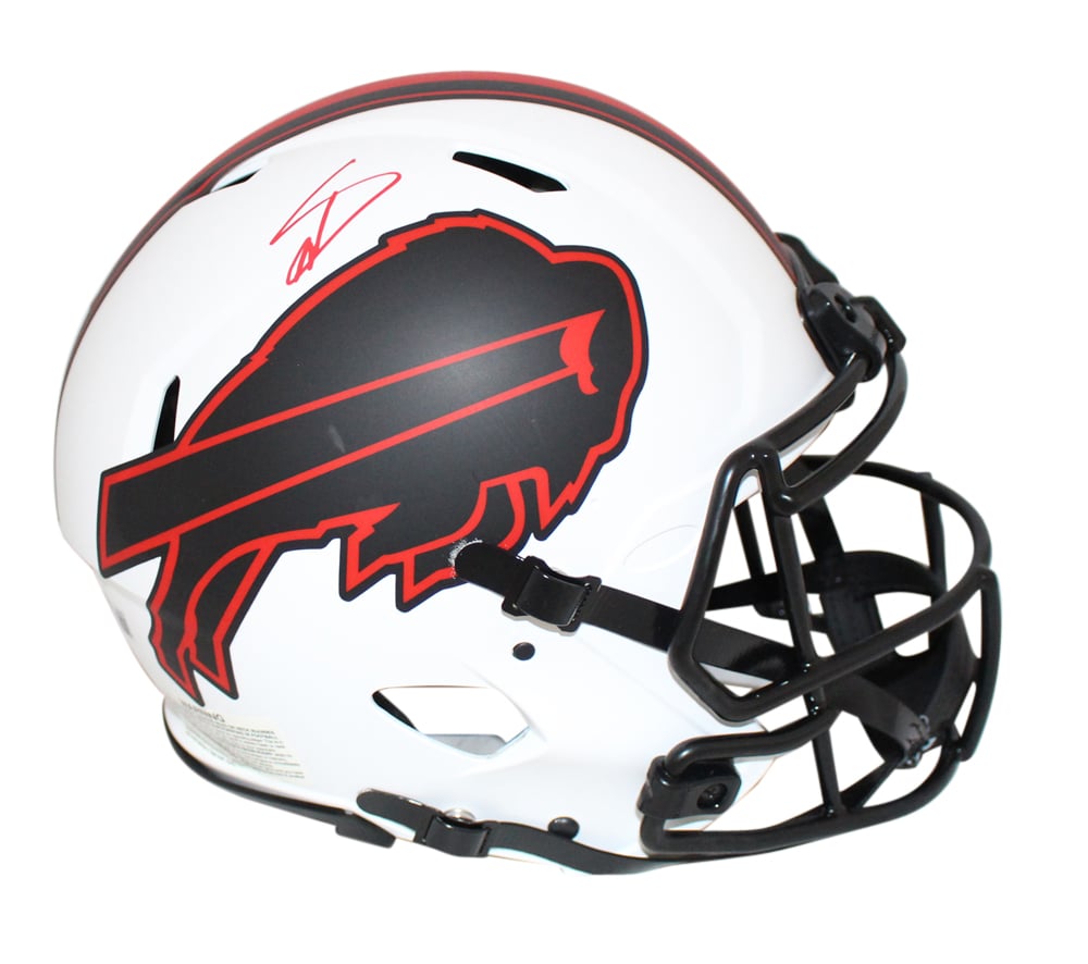 Stefon Diggs Signed Buffalo Bills Authentic Lunar Speed Helmet – Beckett Authenticated-Powers Sports Memorabilia