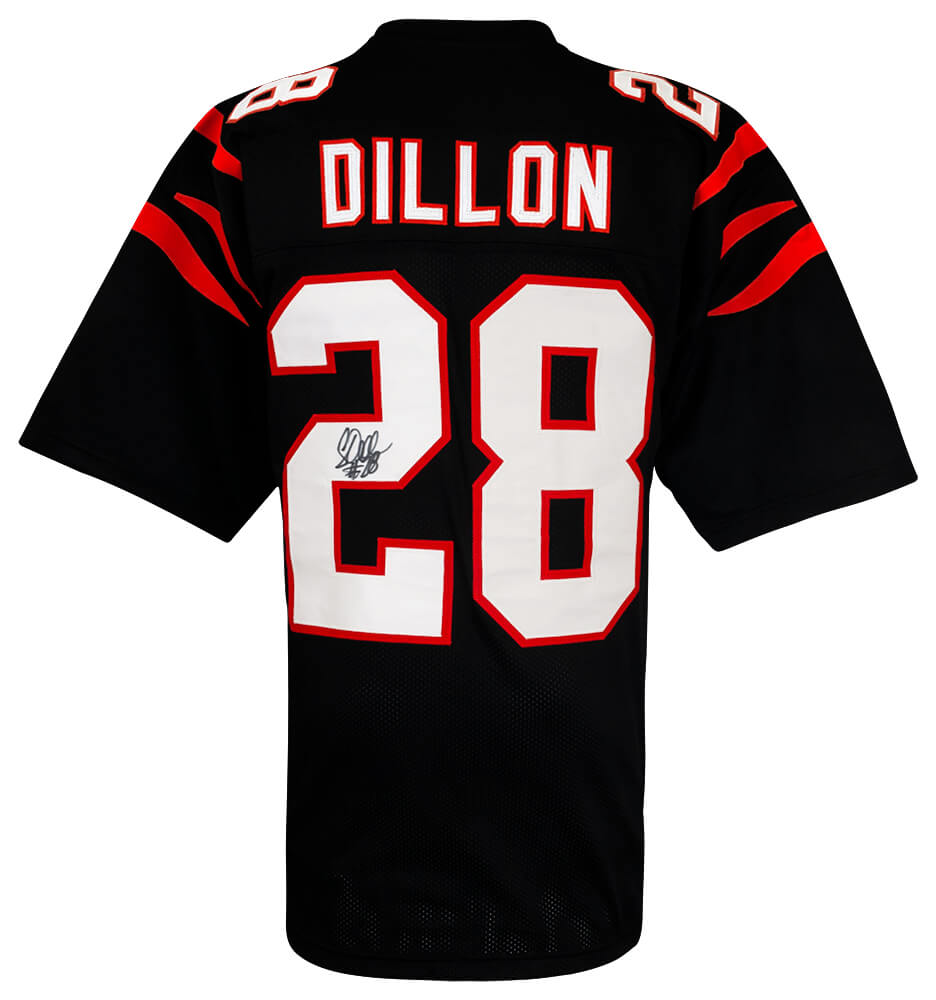 Corey Dillon Autographed Black Custom Jersey-Powers Sports Memorabilia