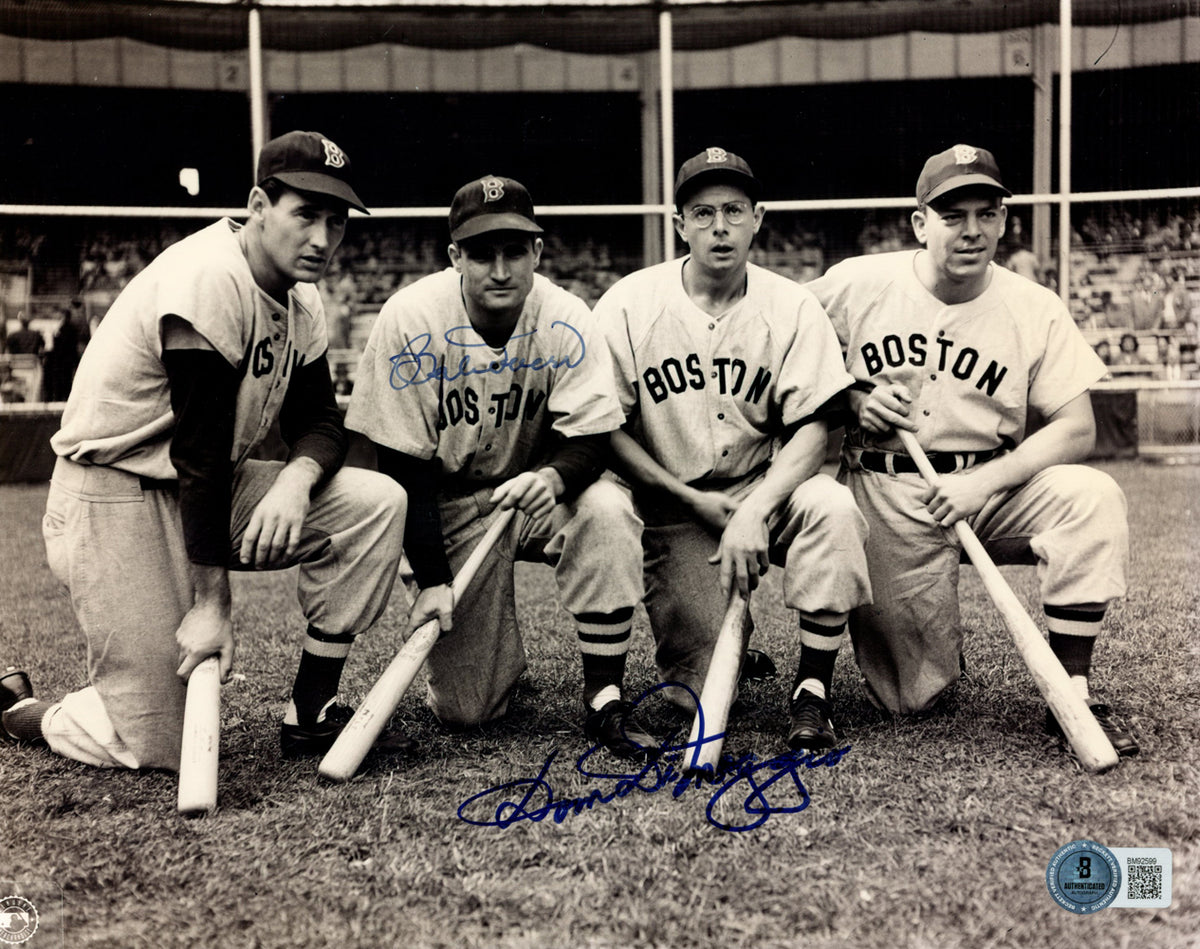 Dom Dimaggio & Bobby Doerr Boston Red Sox Signed 8x10 Photo Beckett-Powers Sports Memorabilia