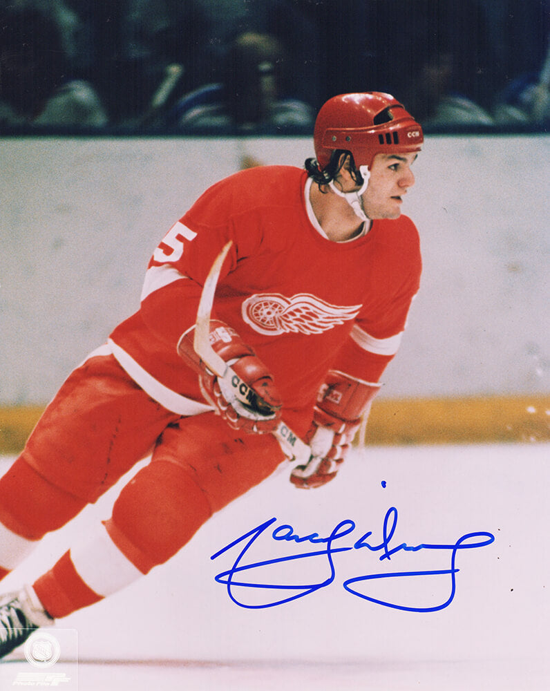 Marcel Dionne Detroit Red Wings Autographed Action 8x10 Photo