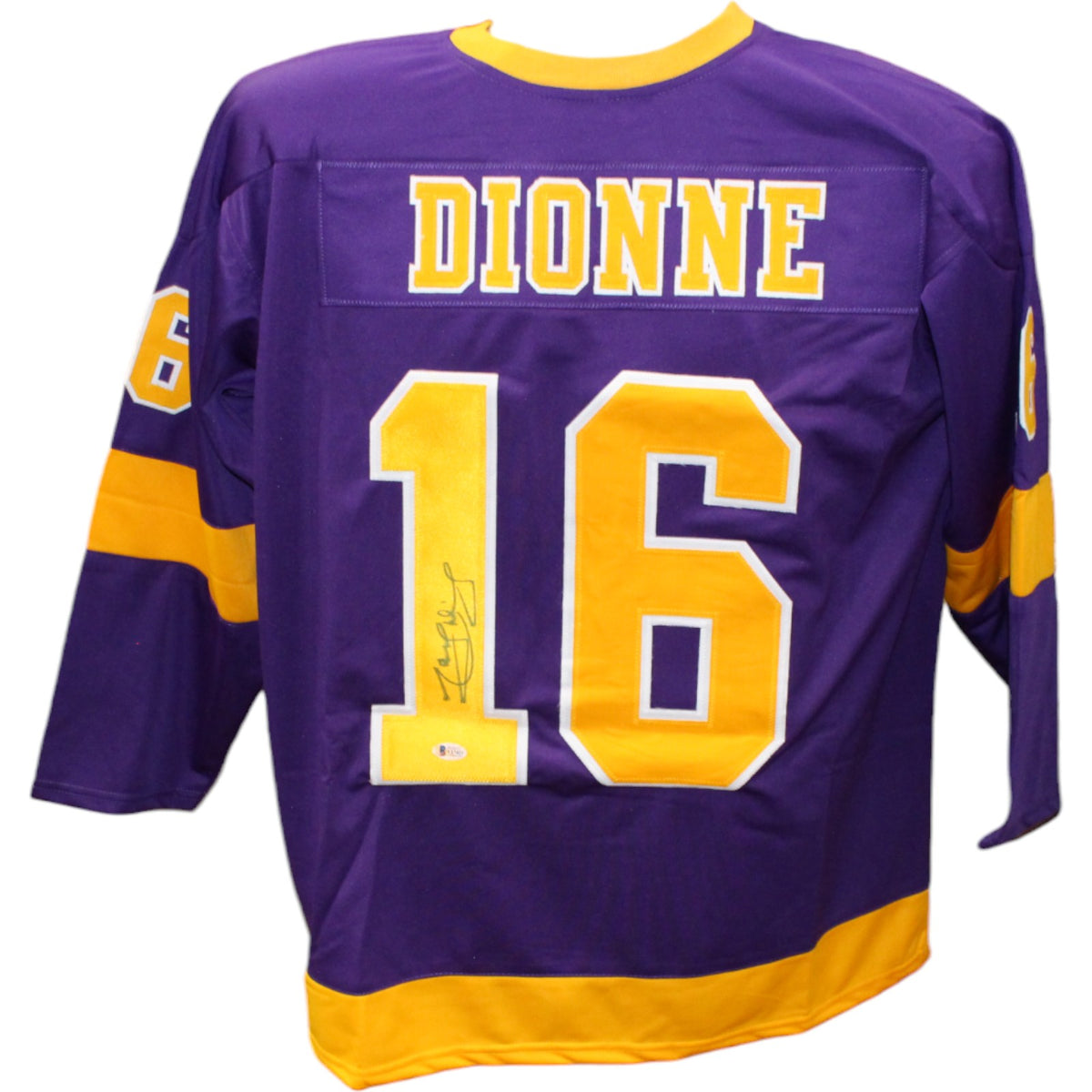 Marcell Dionne Los Angeles Kings Signed Jersey - Pro Style Purple Beckett Beckett-Powers Sports Memorabilia