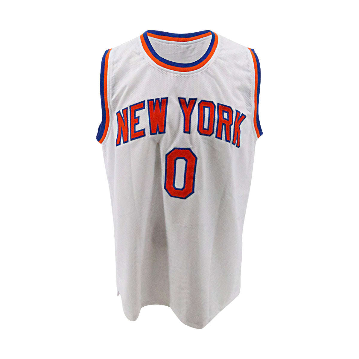 Donte DiVincenzo New York Knicks Signed Pro Style White Jersey-Powers Sports Memorabilia