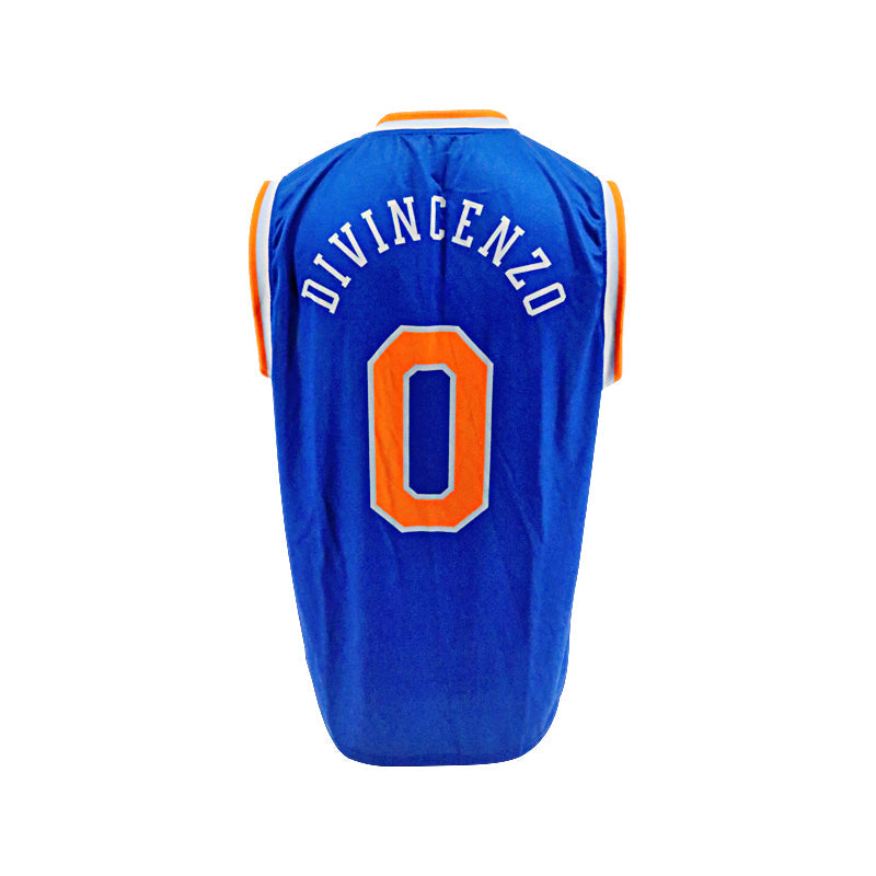 Donte DiVincenzo New York Knicks Blue Custom Jersey - Size L-Powers Sports Memorabilia