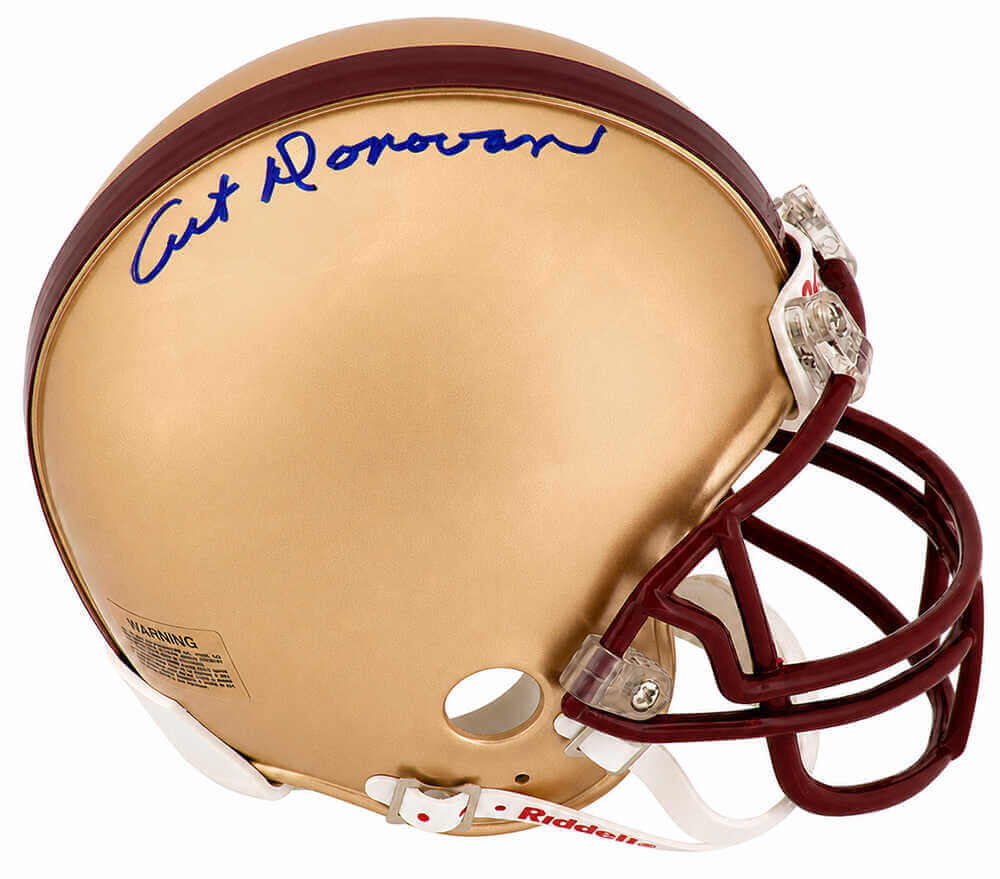 Art Donovan Autographed Boston College Riddell (VSR4) Mini Helmet-Powers Sports Memorabilia