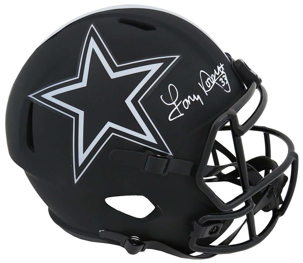 Tony Dorsett Autographed Dallas Cowboys ECLIPSE Riddell Full Size Speed Replica Helmet-Powers Sports Memorabilia