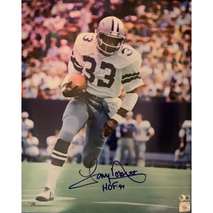 Tony Dorsett Signed Dallas Cowboys 16x20 HOF Photo – Beckett Witness Authenticated