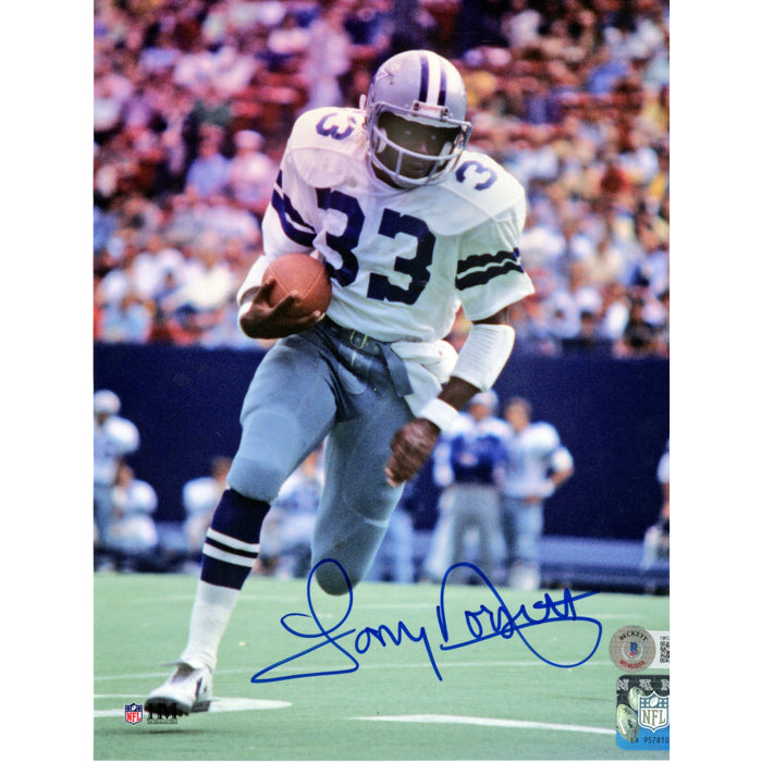 Tony Dorsett Signed Dallas Cowboys 8x10 Photo – Beckett Witness Authenticated