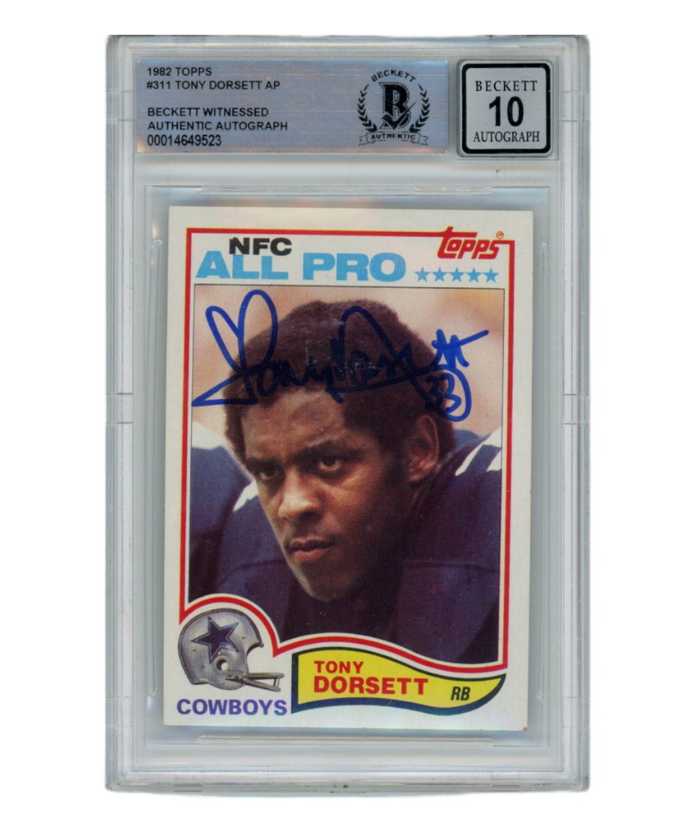 Tony Dorsett Pittsburgh Panthers Signed Card - 9/25/1976 Ticket Heisman Beckett Beckett-Powers Sports Memorabilia