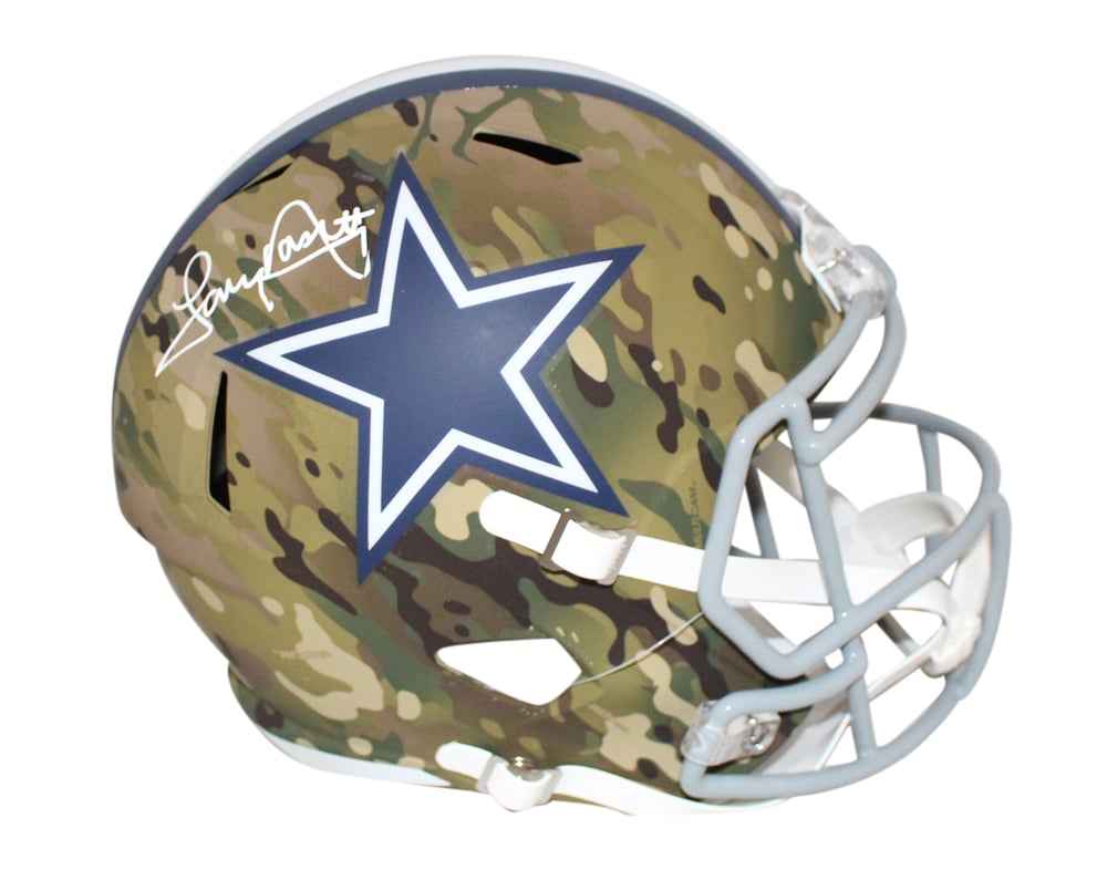 Tony Dorsett Signed Dallas Cowboys Full-Size Camo Speed Helmet – JSA Authenticated-Powers Sports Memorabilia