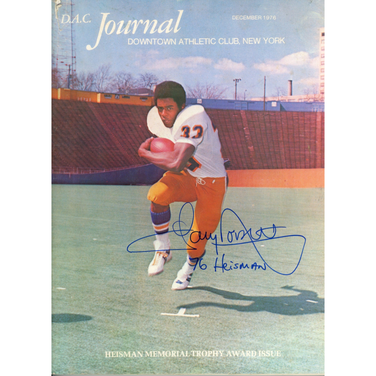 Tony Dorsett Pittsburgh Panthers Signed Magazine - 1976 Magazine Heisman JSA JSA-Powers Sports Memorabilia