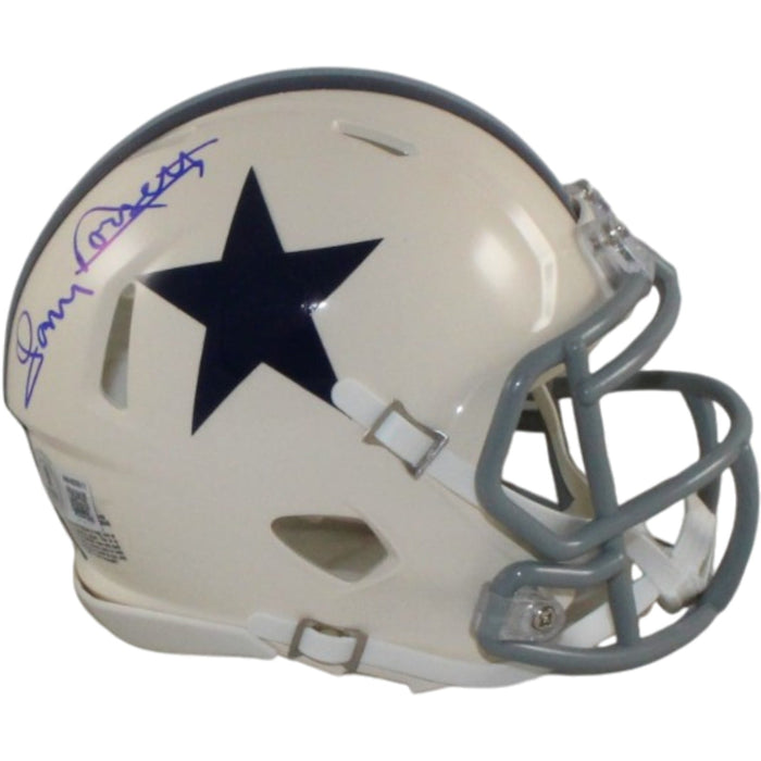 Tony Dorsett Signed Dallas Cowboys Retro Mini Helmet – Beckett Authenticated-Powers Sports Memorabilia