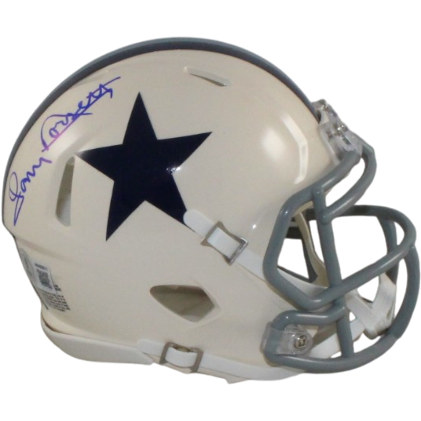 Tony Dorsett Signed Dallas Cowboys Retro Mini Helmet – Beckett Authenticated-Powers Sports Memorabilia