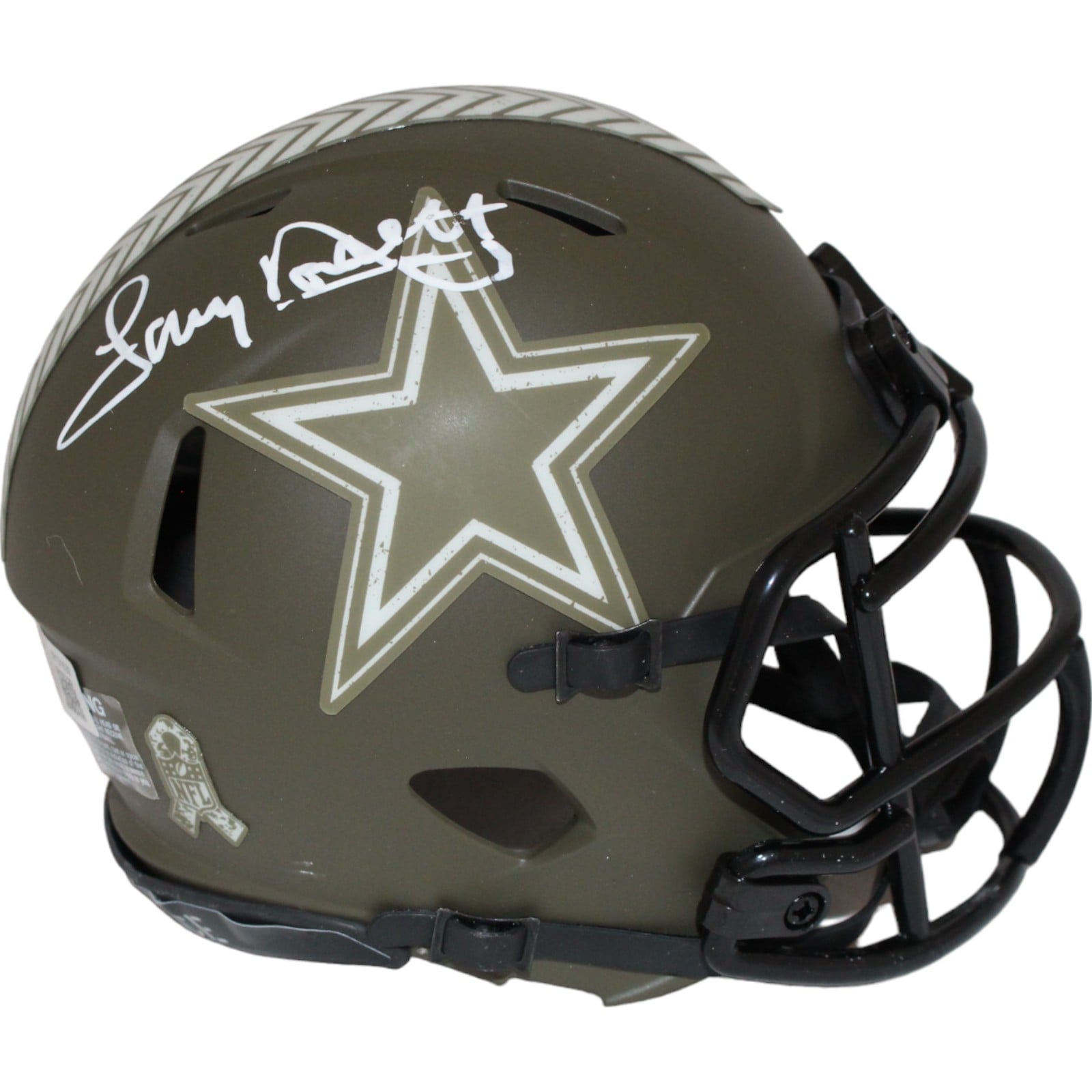 Tony Dorsett Signed Dallas Cowboys Salute 22 Mini Helmet – Beckett Authenticated-Powers Sports Memorabilia