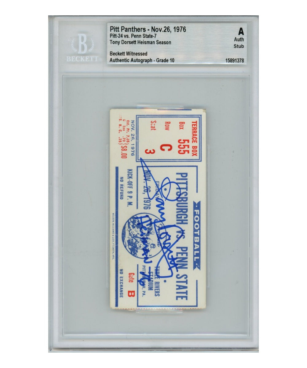 Tony Dorsett Dallas Cowboys Signed Card - 1978 Topps #315 Beckett Beckett - 39417-Powers Sports Memorabilia