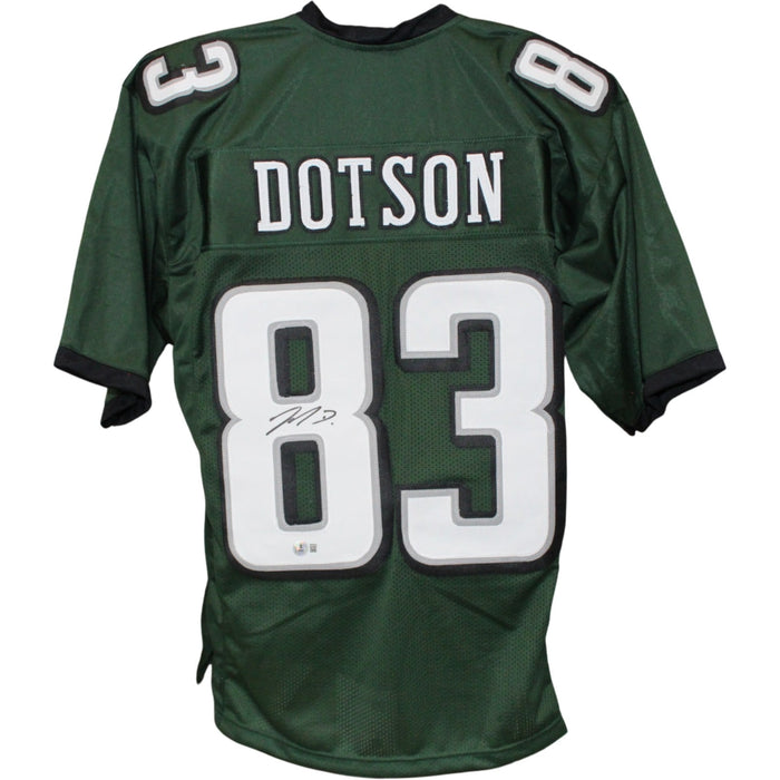 Jahan Dotson Signed Philadelphia Eagles Pro Style XL Green Jersey – Beckett Authenticated-Powers Sports Memorabilia