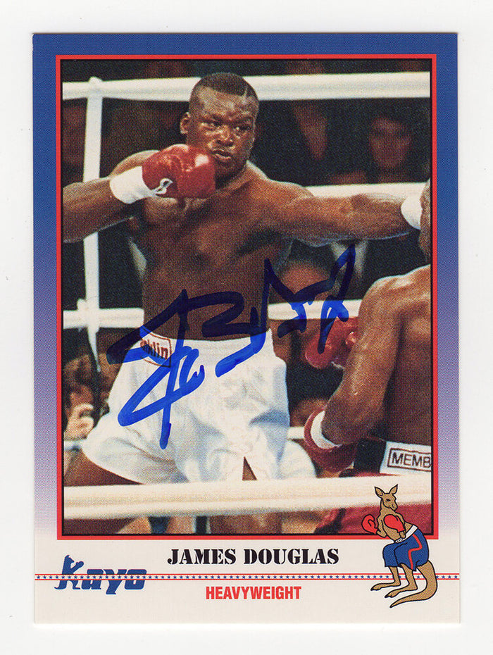 James Buster Douglas Autographed 1991 Kayo Boxing Trading Card #31-Powers Sports Memorabilia