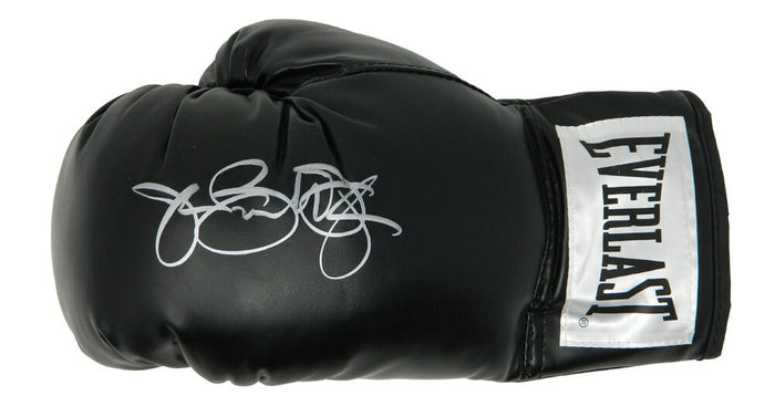 James Buster Douglas Autographed Everlast Black Boxing Glove-Powers Sports Memorabilia