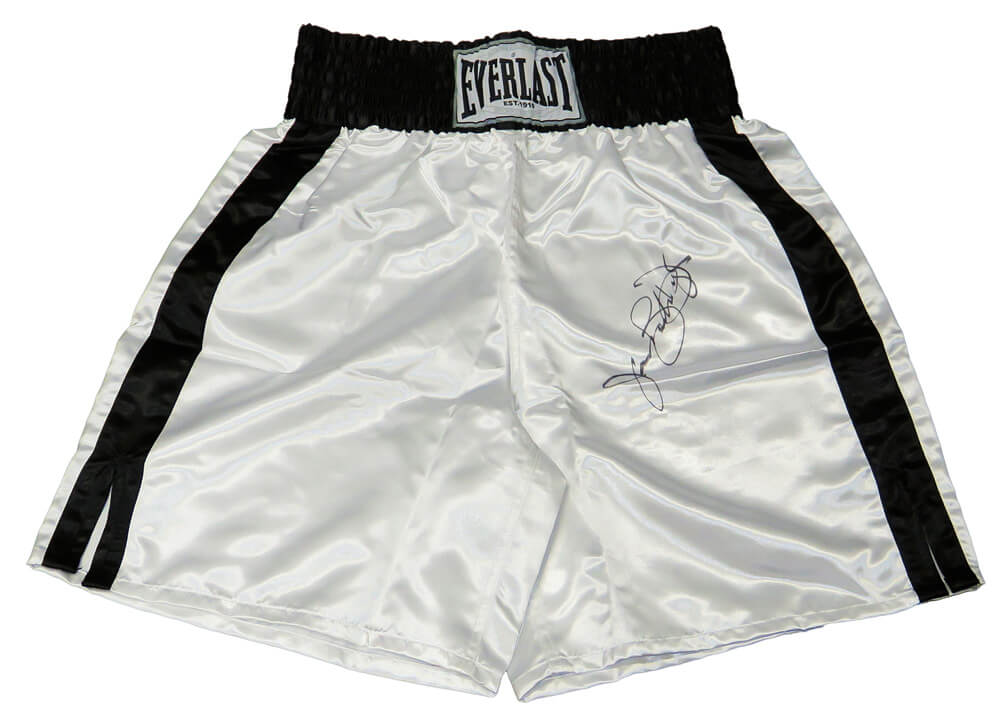 James Buster Douglas Autographed Everlast White Boxing Trunks