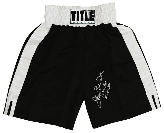 James Buster Douglas Autographed Title Black & White Trim Tyson KO 2-11-90-Powers Sports Memorabilia