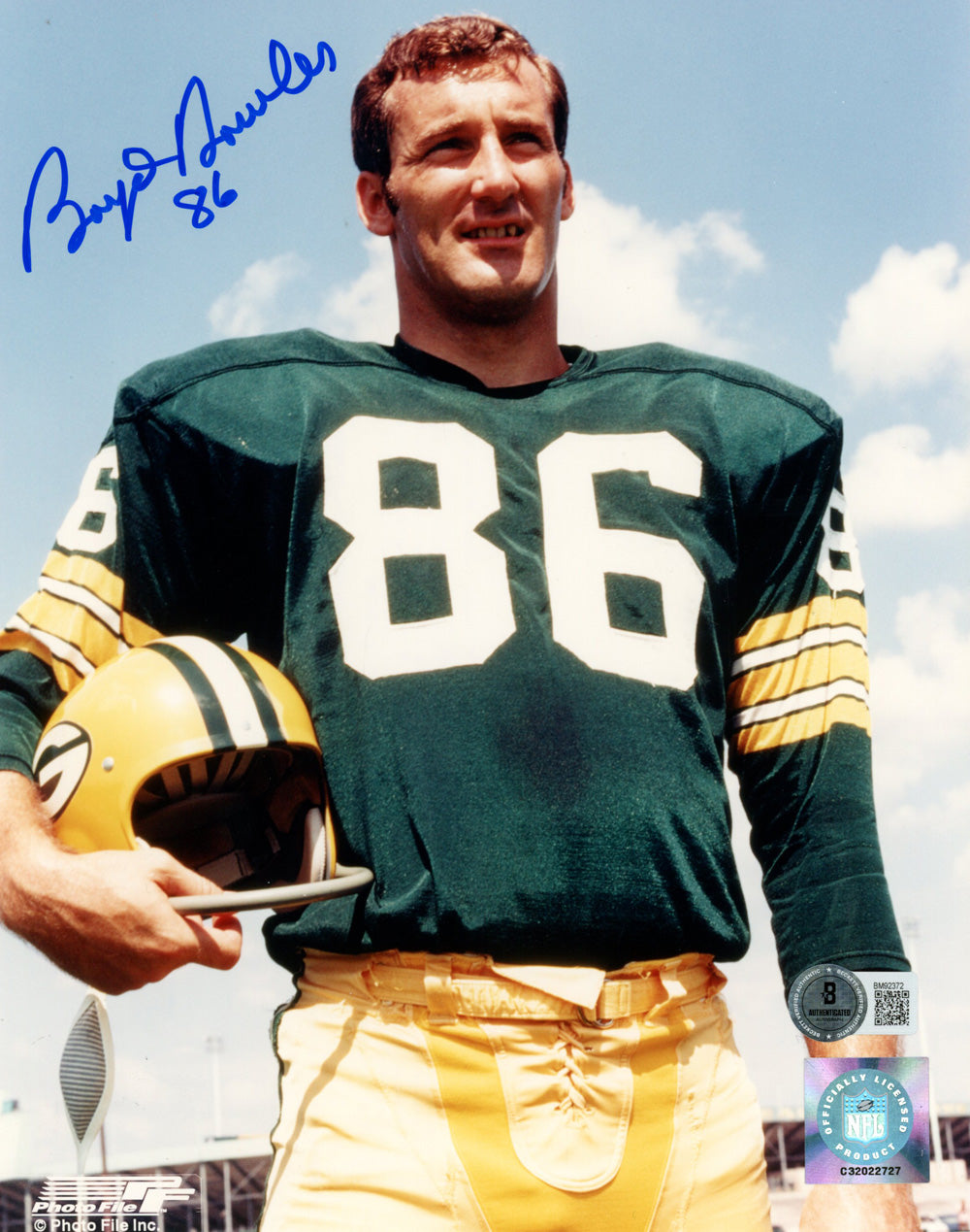 Boyd Dowler Green Bay Packers Signed 8x10 Photo - Beckett Beckett - 47891-Powers Sports Memorabilia