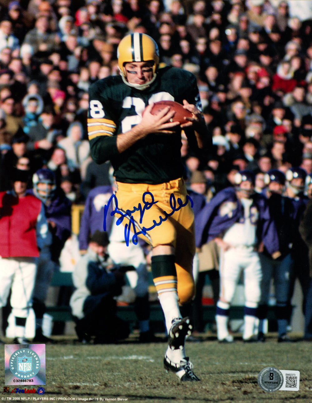Boyd Dowler Green Bay Packers Signed 8x10 Photo - Beckett Beckett - 47890-Powers Sports Memorabilia