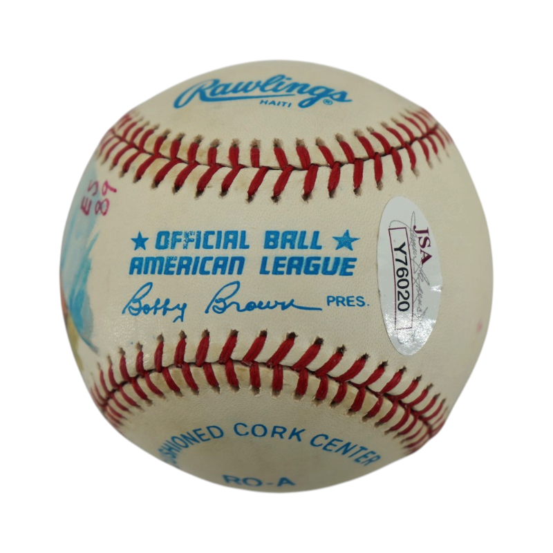 Mickey Mantle New York Yankees Signed OAL Painted Ball (JSA LOA)-Powers Sports Memorabilia