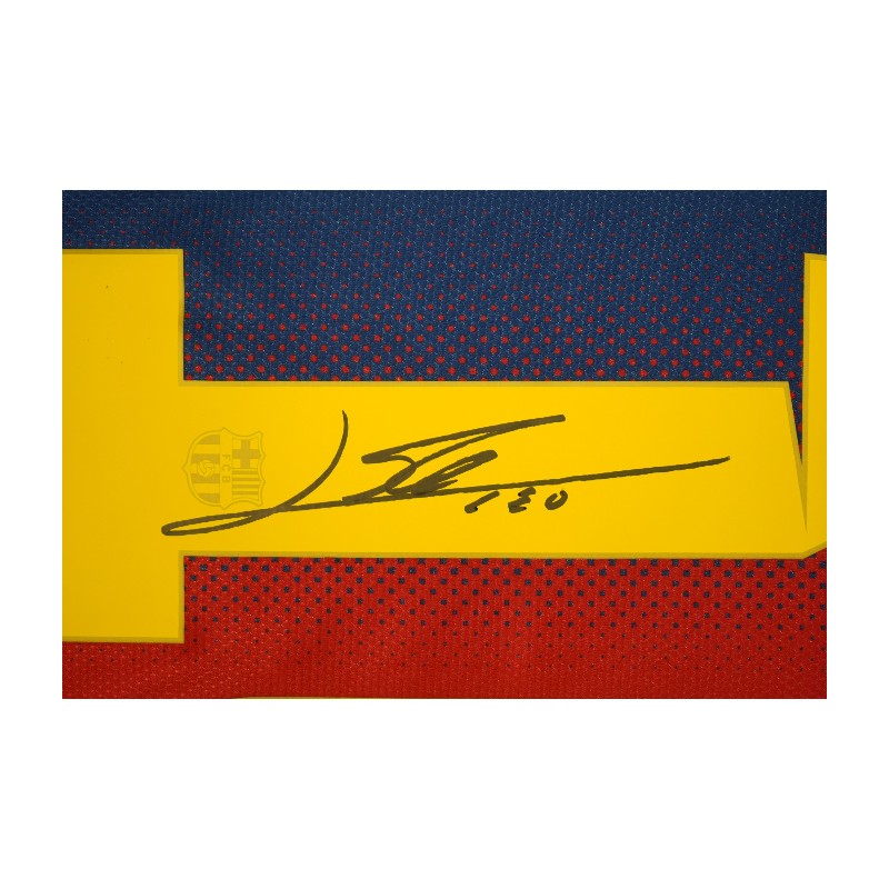 Lionel Messi FC Barcelona Signed Authentic Jersey Icons LOA-Powers Sports Memorabilia