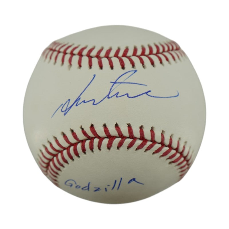 Hideki Matsui New York Yankees Signed Inscribed Godzilla OMLB Baseball-Powers Sports Memorabilia