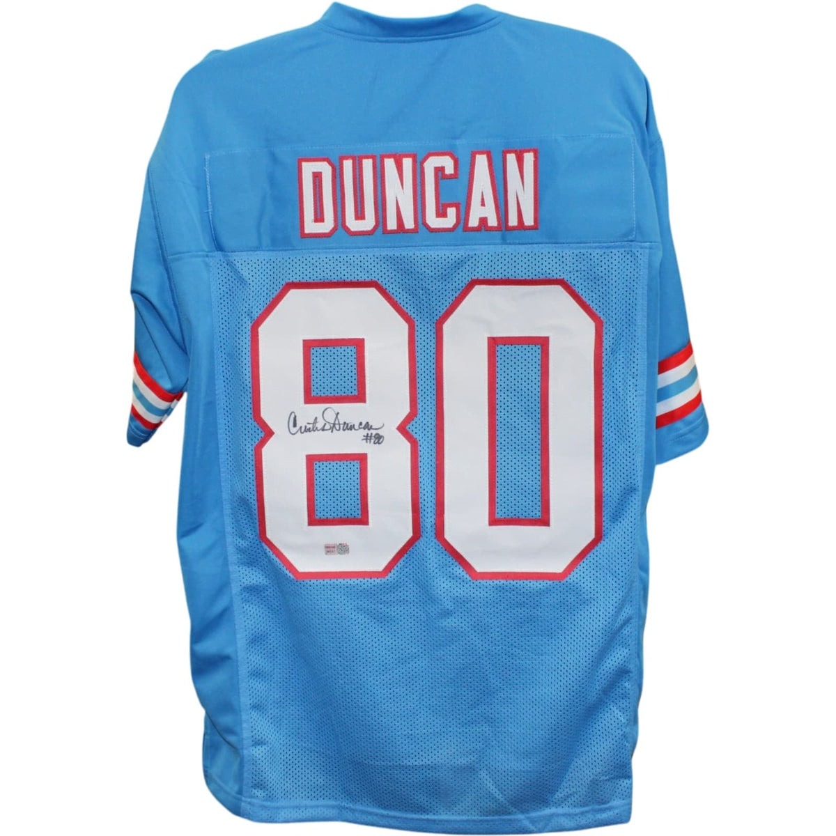 Curtis Duncan Houston Oilers Signed Jersey - Pro Style Blue size XL Tristar Productions 58752-Powers Sports Memorabilia