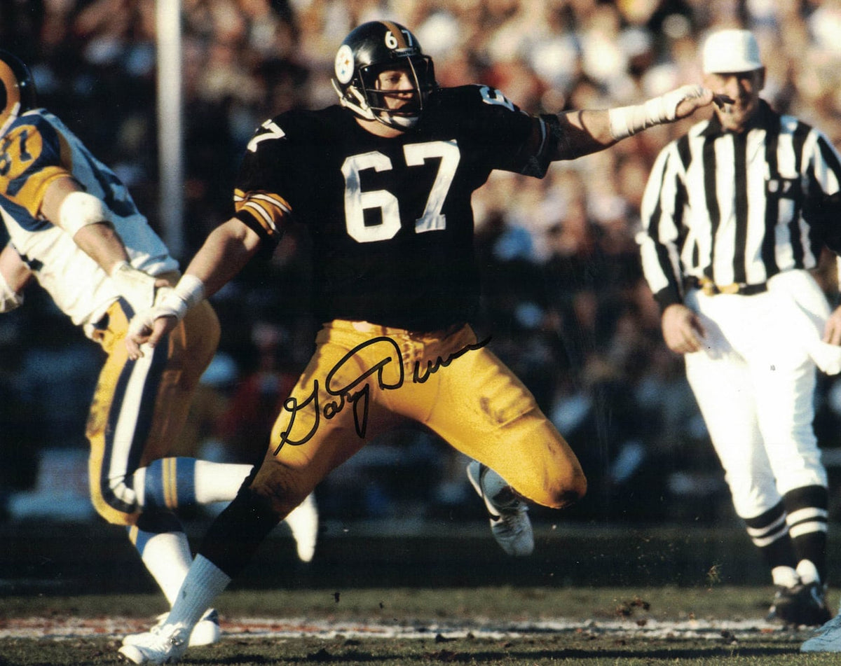 Gary Dunn Pittsburgh Steelers Signed 8x10 Photo-Powers Sports Memorabilia