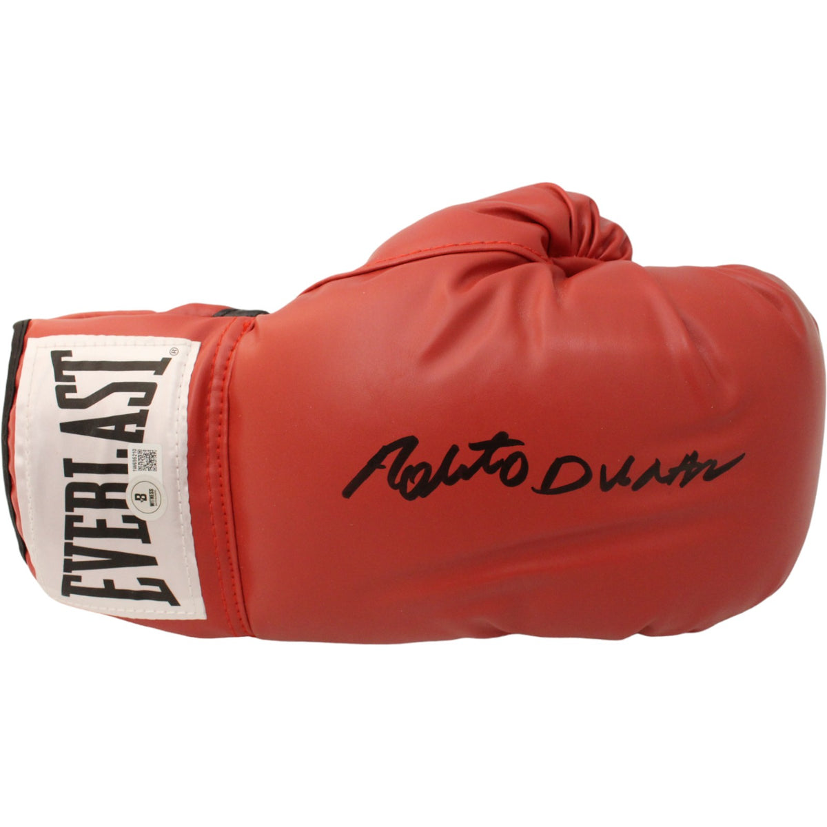 Roberto Duran Red Right Signed Boxing Glove-Powers Sports Memorabilia