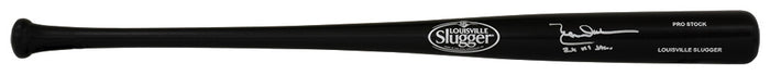 Leon Durham Autographed Louisville Slugger Pro Stock Black Baseball Bat with 2x All Star-Powers Sports Memorabilia