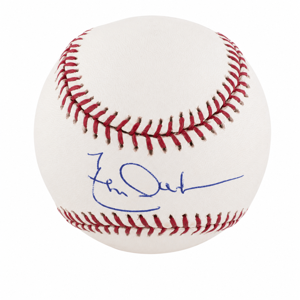 Leon Durham Autographed Rawlings (Selig) MLB Baseball-Powers Sports Memorabilia