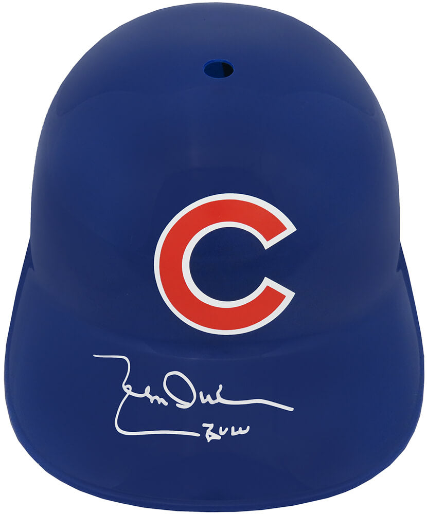 Leon Durham Autographed Chicago Cubs Souvenir Replica Batting Helmet with Bull-Powers Sports Memorabilia
