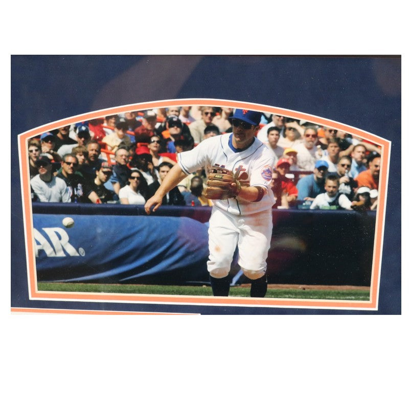 David Wright New York Mets Game Used Dirt & Lineup Card Collage Steiner Holo-Powers Sports Memorabilia