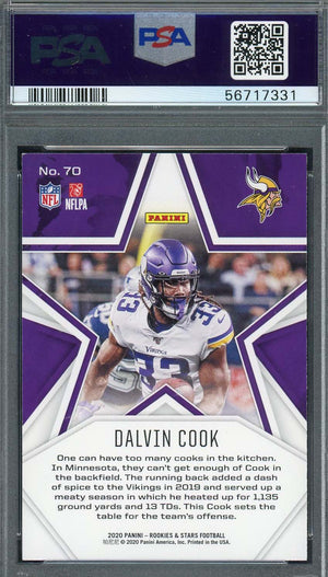 Dalvin Cook 2020 Panini Rookies & Stars Football Card #70 Graded PSA 8-Powers Sports Memorabilia
