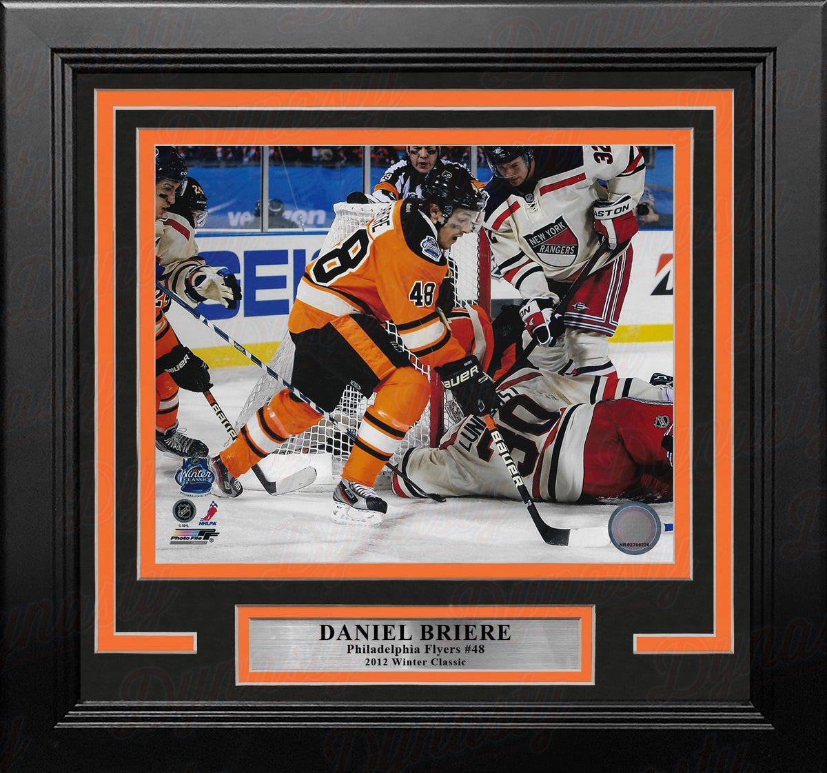 Daniel Briere 2012 Winter Classic Philadelphia Flyers 8" x 10" Framed Hockey Display Photo-Powers Sports Memorabilia
