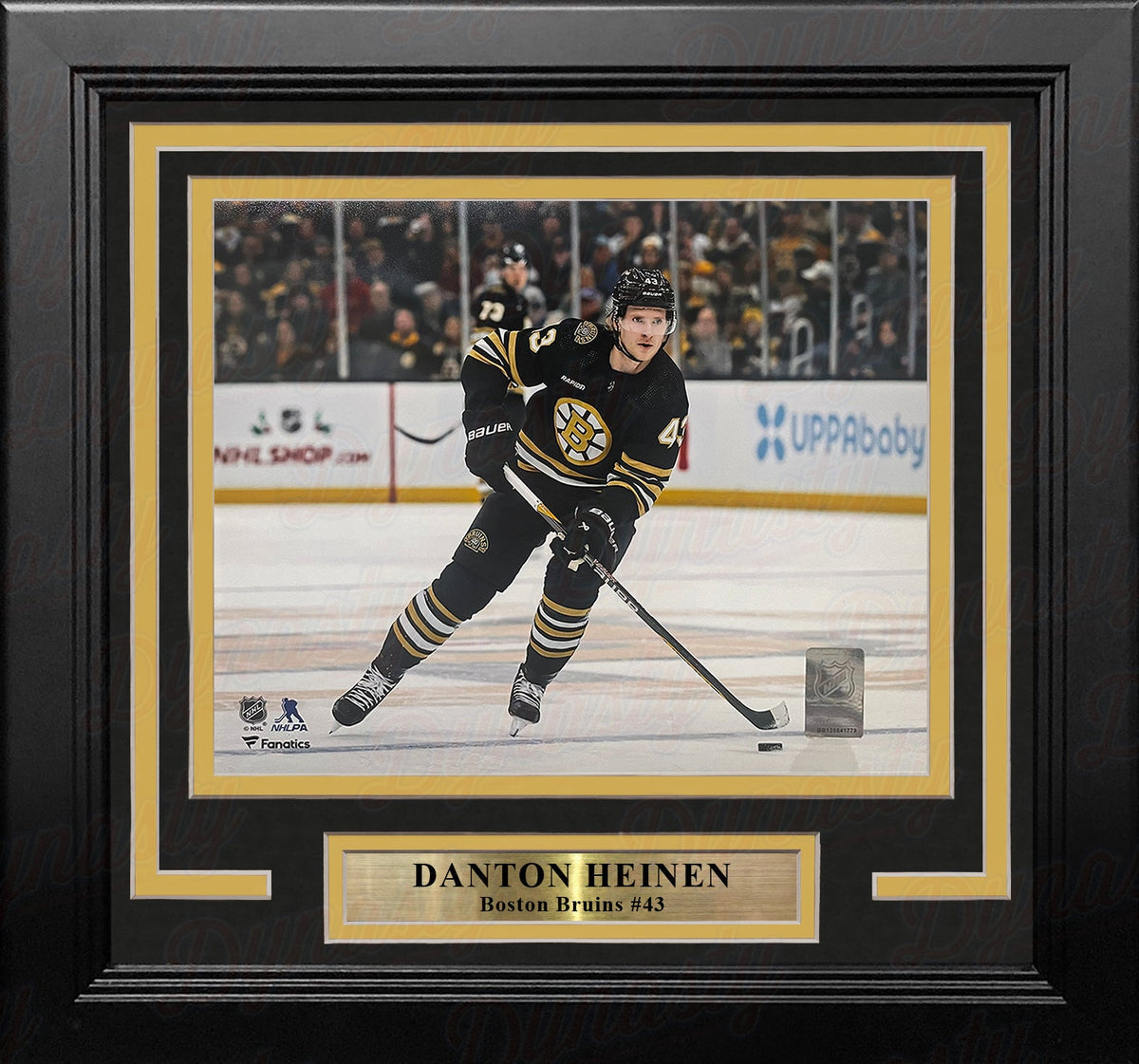 Danton Heinen in Action Boston Bruins 8" x 10" Framed Hockey Display Photo-Powers Sports Memorabilia
