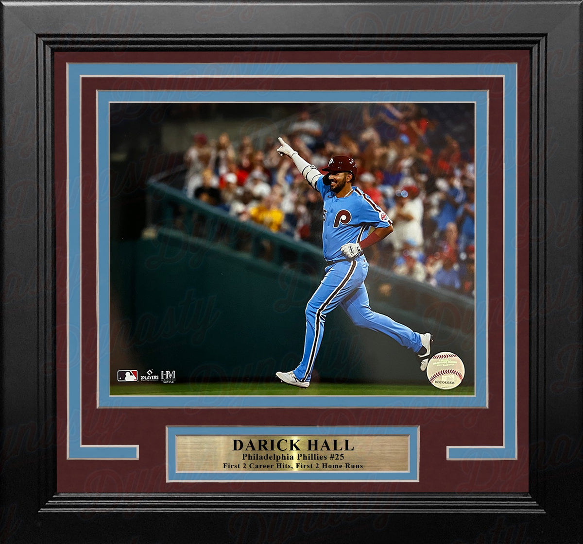 Darick Hall Runs The Bases Philadelphia Phillies 8" x 10" Framed Baseball Display Photo-Powers Sports Memorabilia