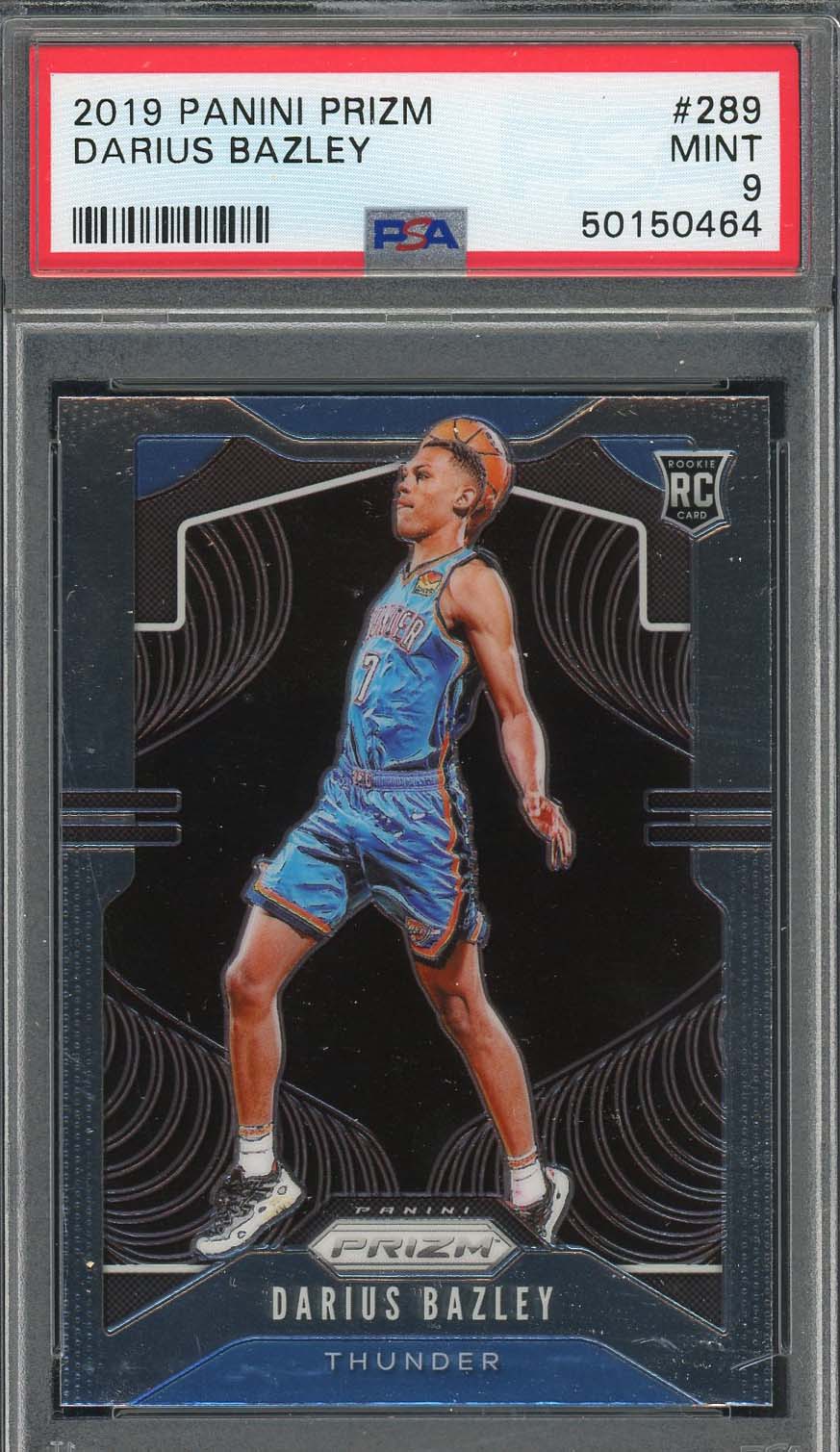 Darius Bazley 2019 Panini Prizm Basketball Rookie Card #289 PSA 9-Powers Sports Memorabilia