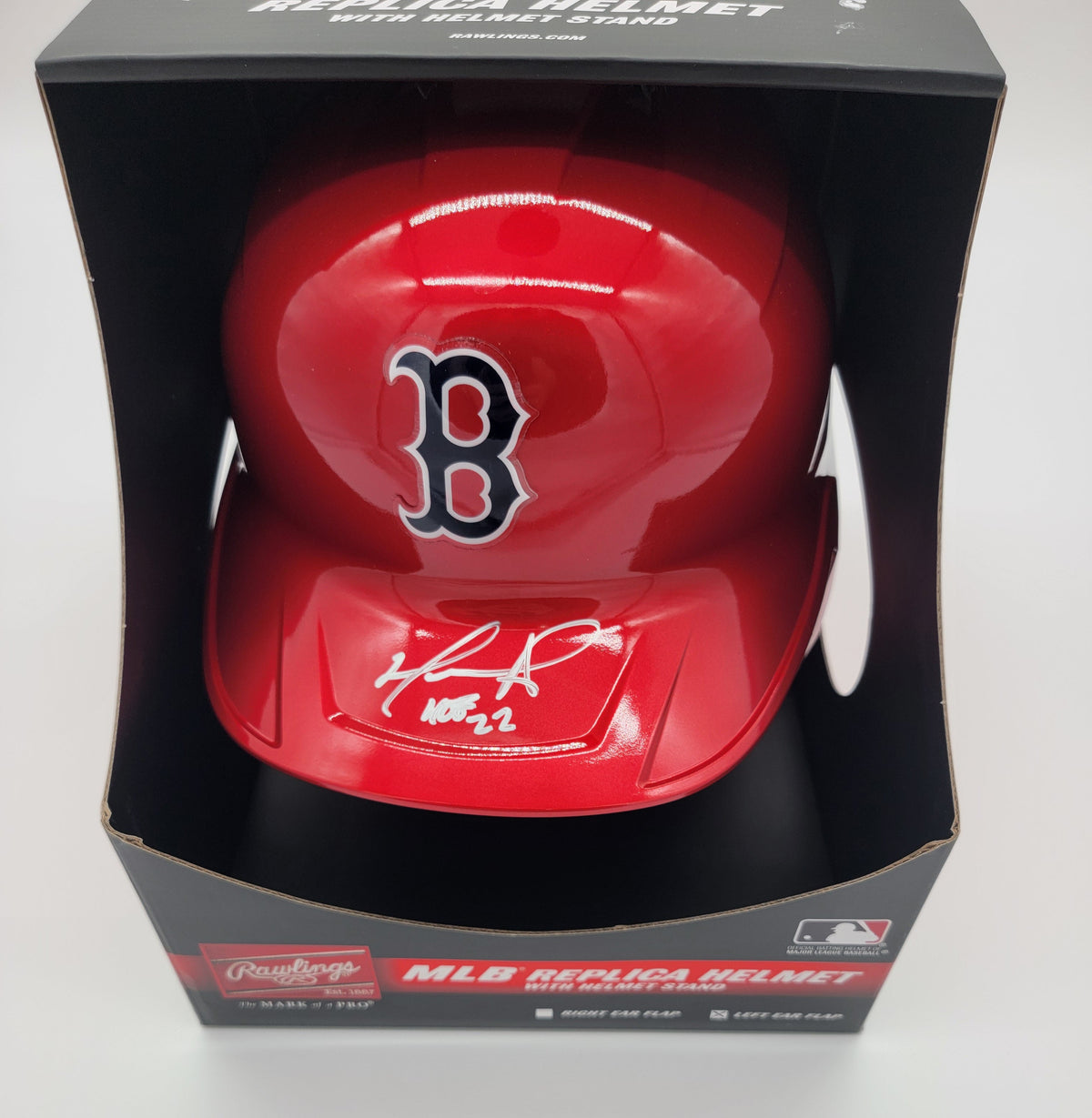 David Ortiz Signed Boston Red Sox Replica Batting Helmet W/ HOF 22 Beckett-Powers Sports Memorabilia