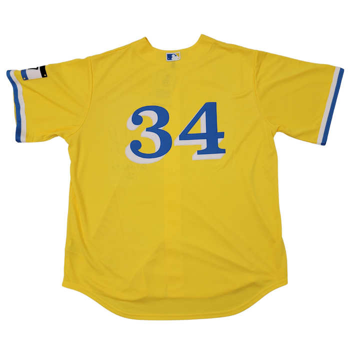 David Ortiz Signed Boston Red Sox Nike Replica City Connect Jersey W/ This is Our F'n City - Beckett-Powers Sports Memorabilia