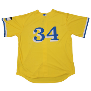 David Ortiz Signed Boston Red Sox Nike Replica City Connect Jersey W/ This is Our F'n City - Beckett-Powers Sports Memorabilia