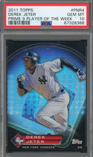 Derek Jeter 2011 Topps Prime 9 Baseball Card #PNR4 Graded PSA 10-Powers Sports Memorabilia