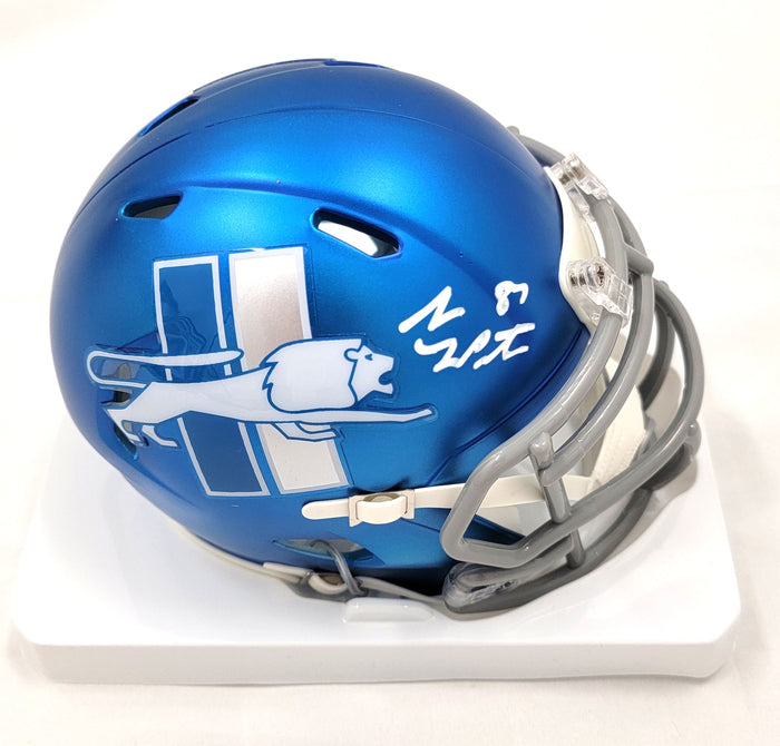 Detroit Lions Signed 2023 ALT Mini Helmet - Sam LaPorta Signed | - Beckett-Powers Sports Memorabilia