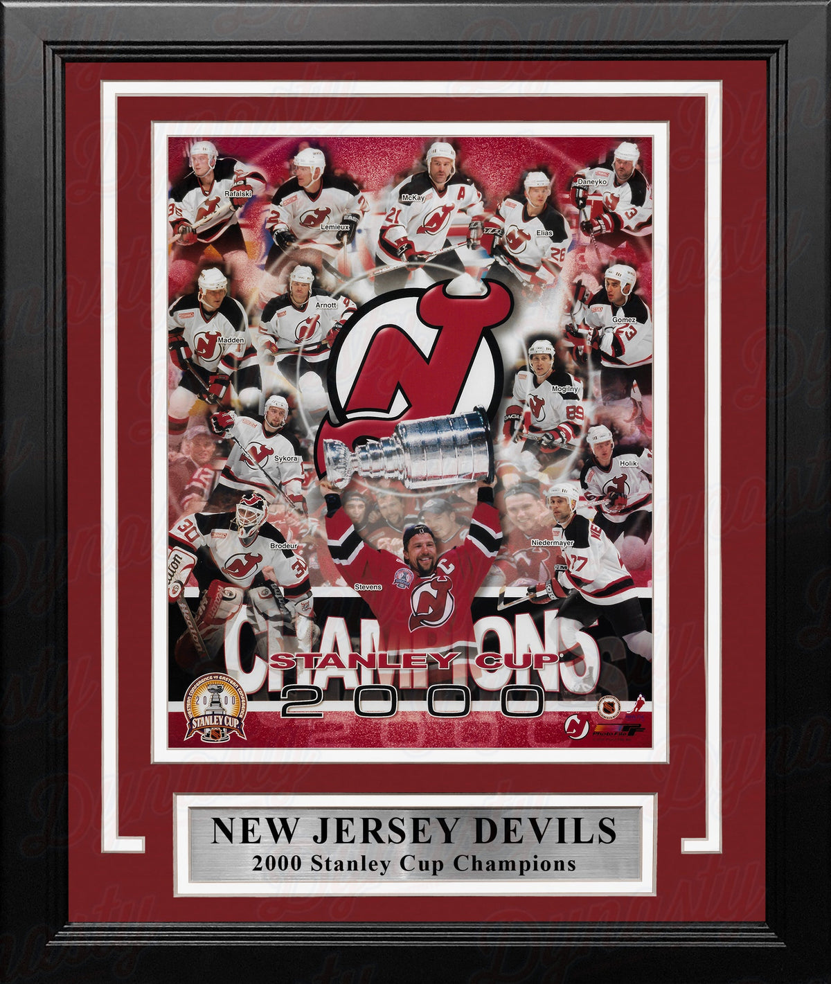 New Jersey Devils 2000 Stanley Cup Champions 8" x 10" Framed Collage Hockey Photo-Powers Sports Memorabilia