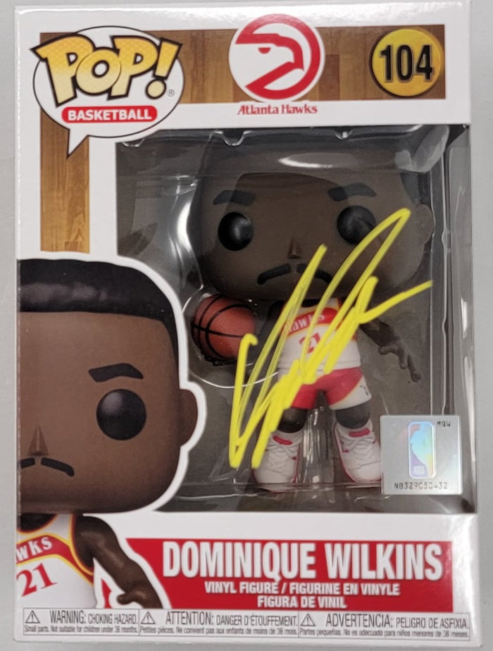 Dominique Wilkins Signed Atlanta Hawks Funko Pop - Beckett-Powers Sports Memorabilia