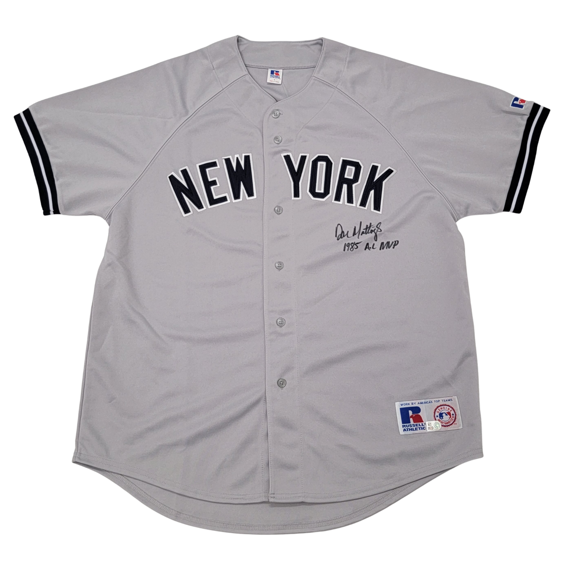 Don Mattingly Signed Yankees Jersey 1985 AL MVP MLB Auth-Powers Sports Memorabilia