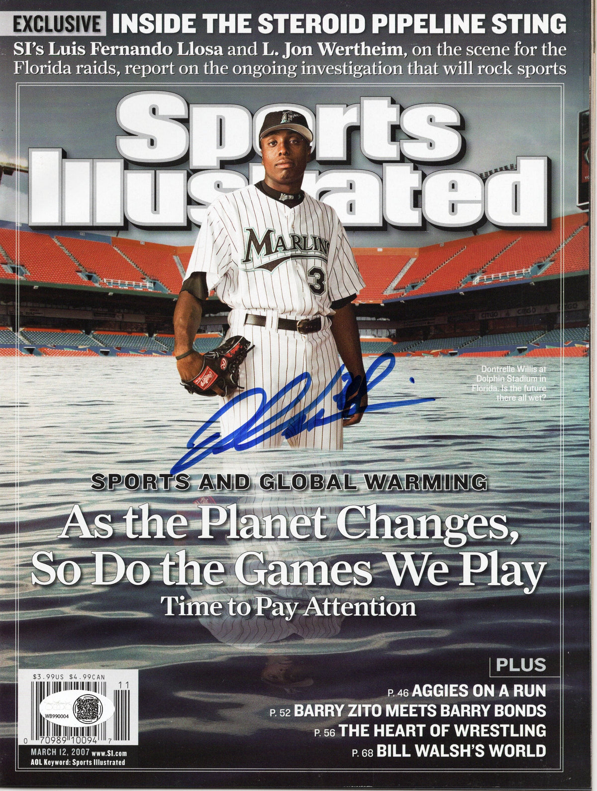Dontrelle Willis Signed Florida Marlins Sports Illustrated - JSA-Powers Sports Memorabilia
