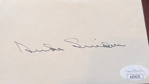 Duke Snider Autographed 3x5 Signed Index Card JSA COA-Powers Sports Memorabilia